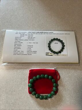 Natural Green Jade Bracelet